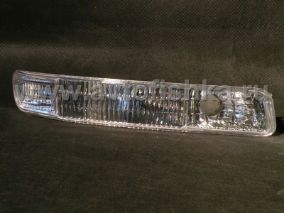 GMC Sierra, Yukon (99-06) фонари передние хромированные, подфарные, комплект 2 шт.